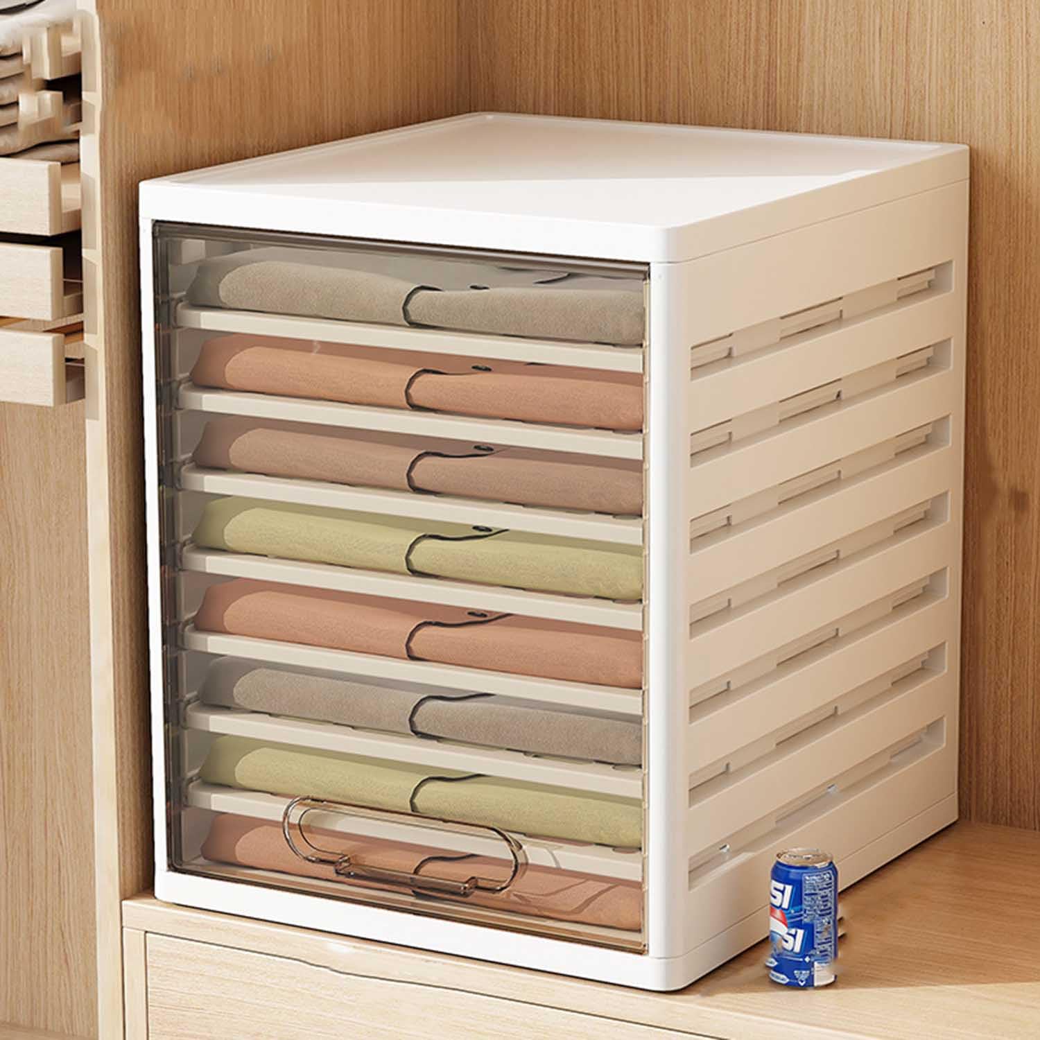 MINKUROW 2 Pièces Boîte de Rangement pour Jeans, Organisateur Tiroir