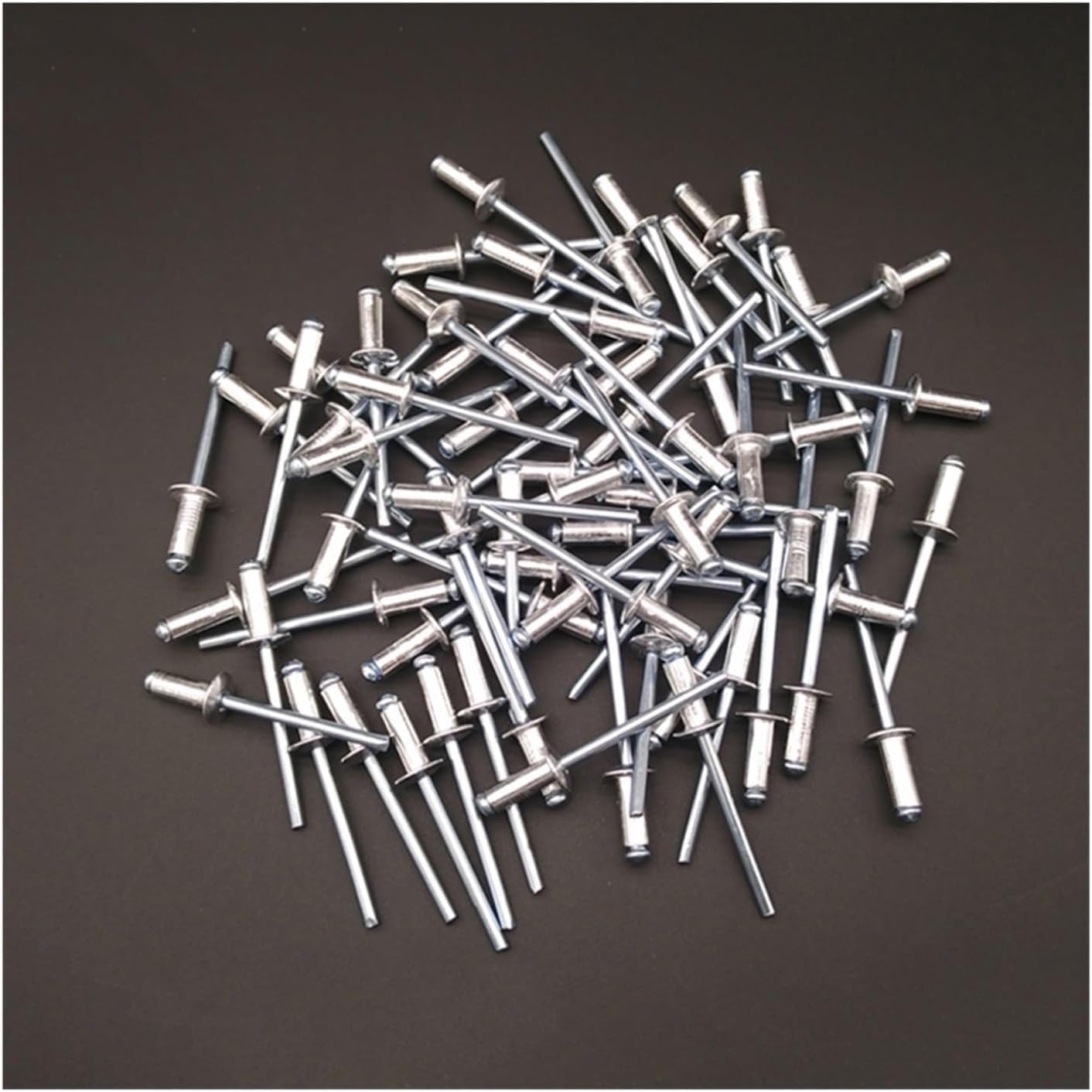 Rivet aveugle à sertir, Rivets aveugles en alliage d'aluminium M4.8 x 30mm, 300 pièces, avec mandrins acier, argent