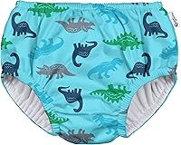 Vista 1 de i play. Pañal de natación reutilizable Baby Snap para niños o niñas, Aqua Simple Dino