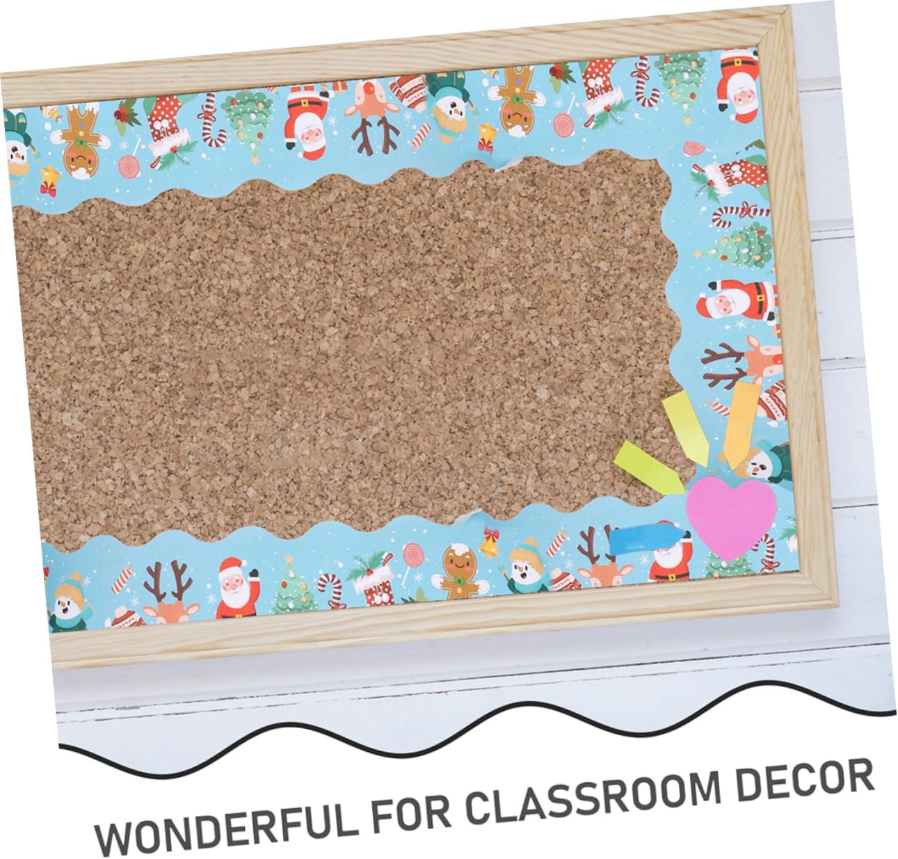 DOITOOL 2Rolls Bulletin Board Border Trims Decorative Blackboard Decal Stickers for Classroom Decor Each Easy to Cut DIY Border for Walls Offices and More