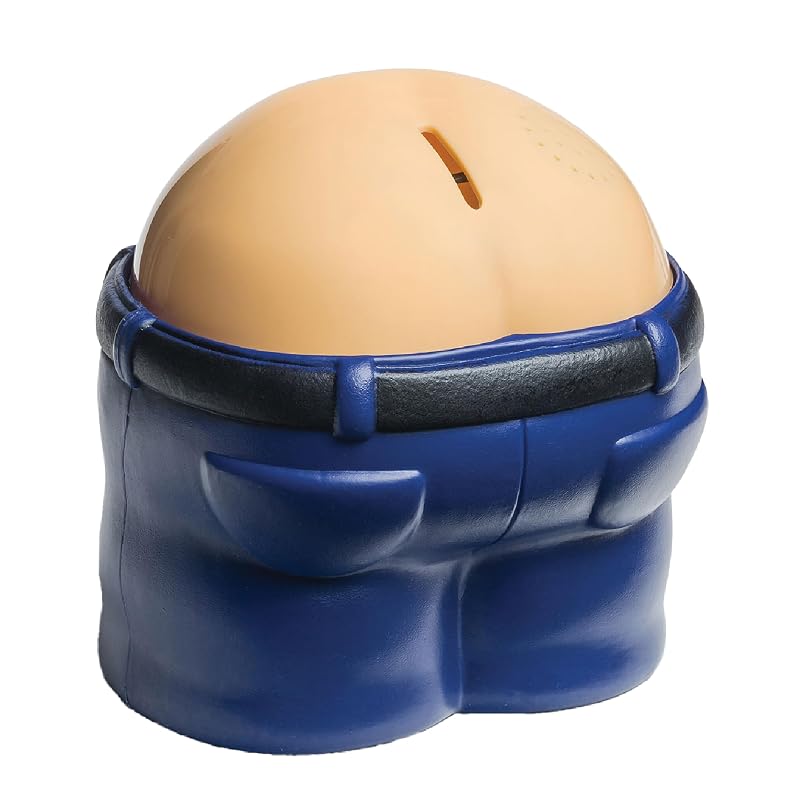BigMouth Inc. Funny Farting Bank with Fart Sound, Funny Gag Gift, 6 Different Sounds Piggy Bank