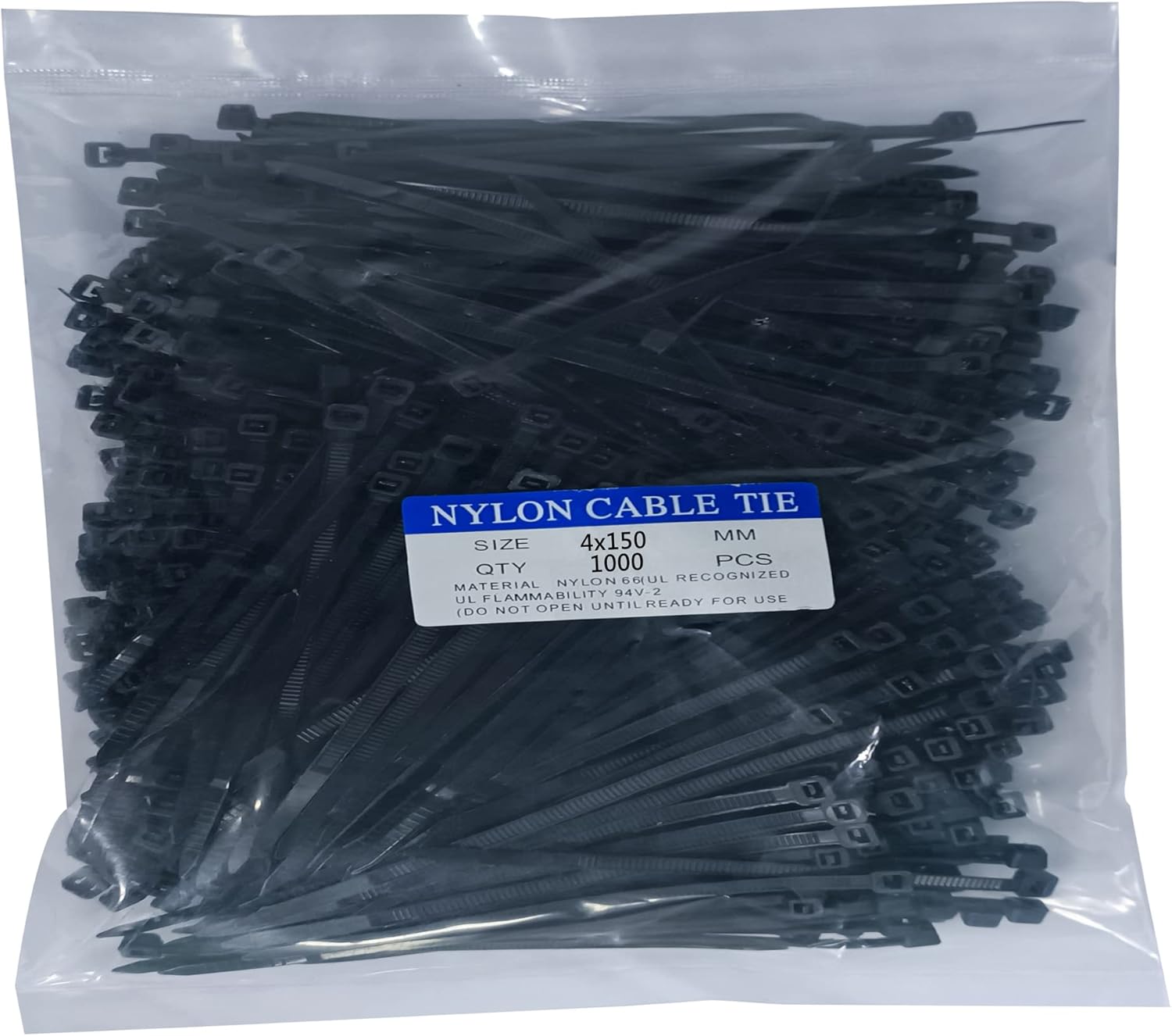 Zip Ties 1000 pcs 6 inch Cable Zip Ties Premium Plastic