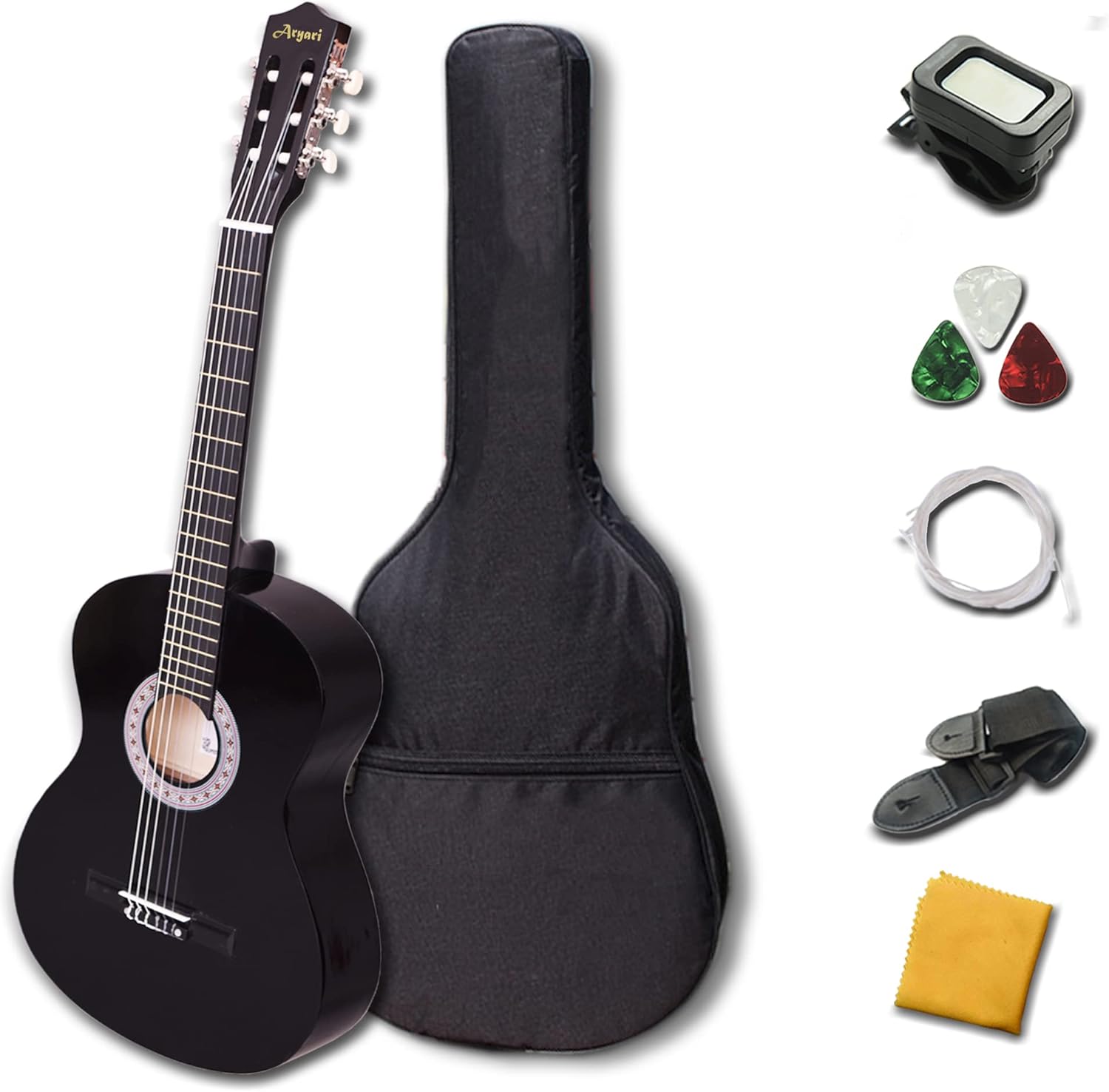 Rosefinch 30 inch Classical Guitar 1/2 With Case And Accessories for