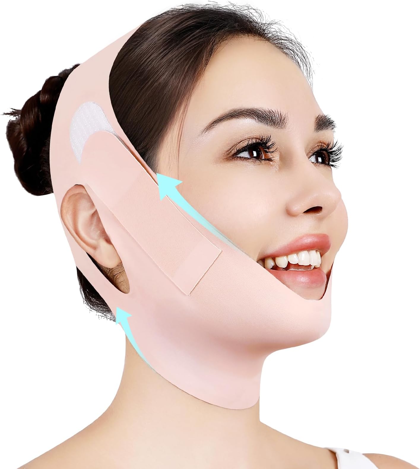 Juskaa Chin Strap for Sleeping,Adjustable Chin StrapPink,M