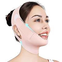 Vista 1 de Jawline Shaper,Máscara de elevación de línea en V, rosa,M