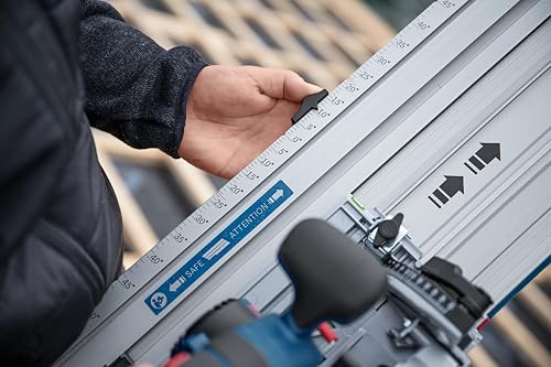 Bosch Professional Cross-Cutting Guiderail FSN 440 X (Compatible with GKS 18V-57-2 GX, Angle cuts -60°/ +60°, Length 440mm) - 4