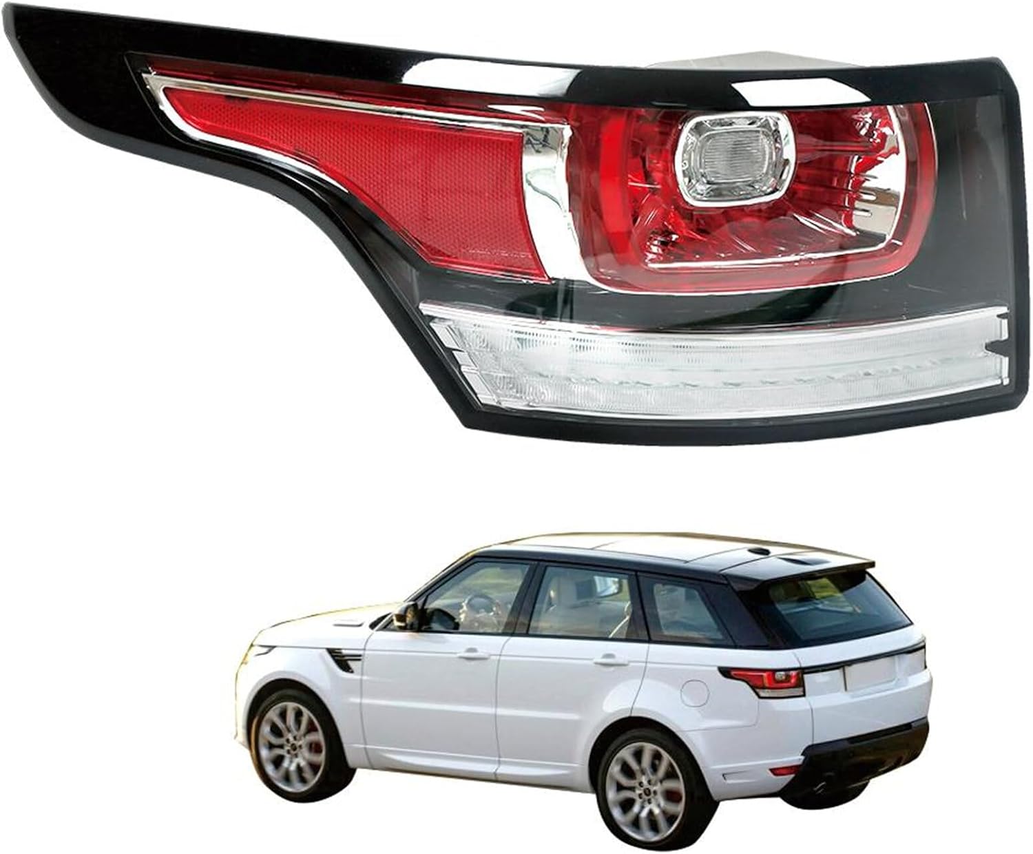 waltyotur One Right Passenger Side Tail Light Replacement for 2014 2015 2016 2017 Range Rover Sport Tail Lamp LR061588