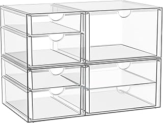 Clear Stackable Storage Drawers,Acrylic Makeup Organizer Price In India