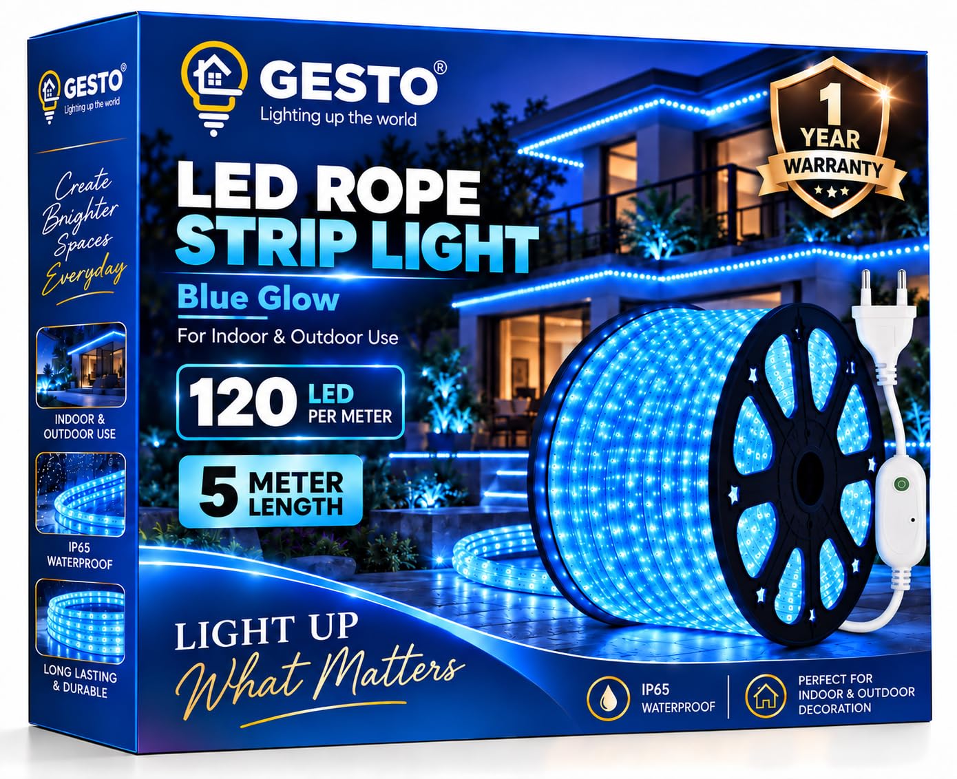 Gesto RGB LED Strip Lights - 15m Multicolor, 8 Modes -22