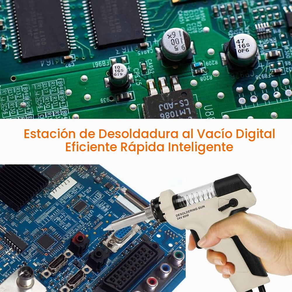 ANESTY ZD-915 Estación de soldadura/Estación de desoldadura Bomba de vacío Iron Gun 230V 140W Profesional