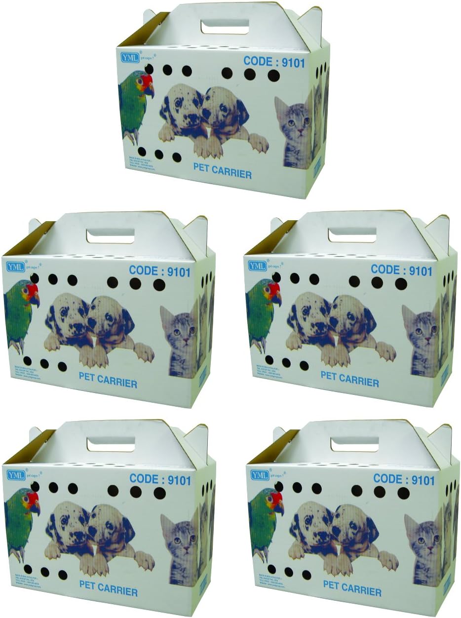 YML Travel Box for Small Animals, Lot of 5, White, US Size s (9101)