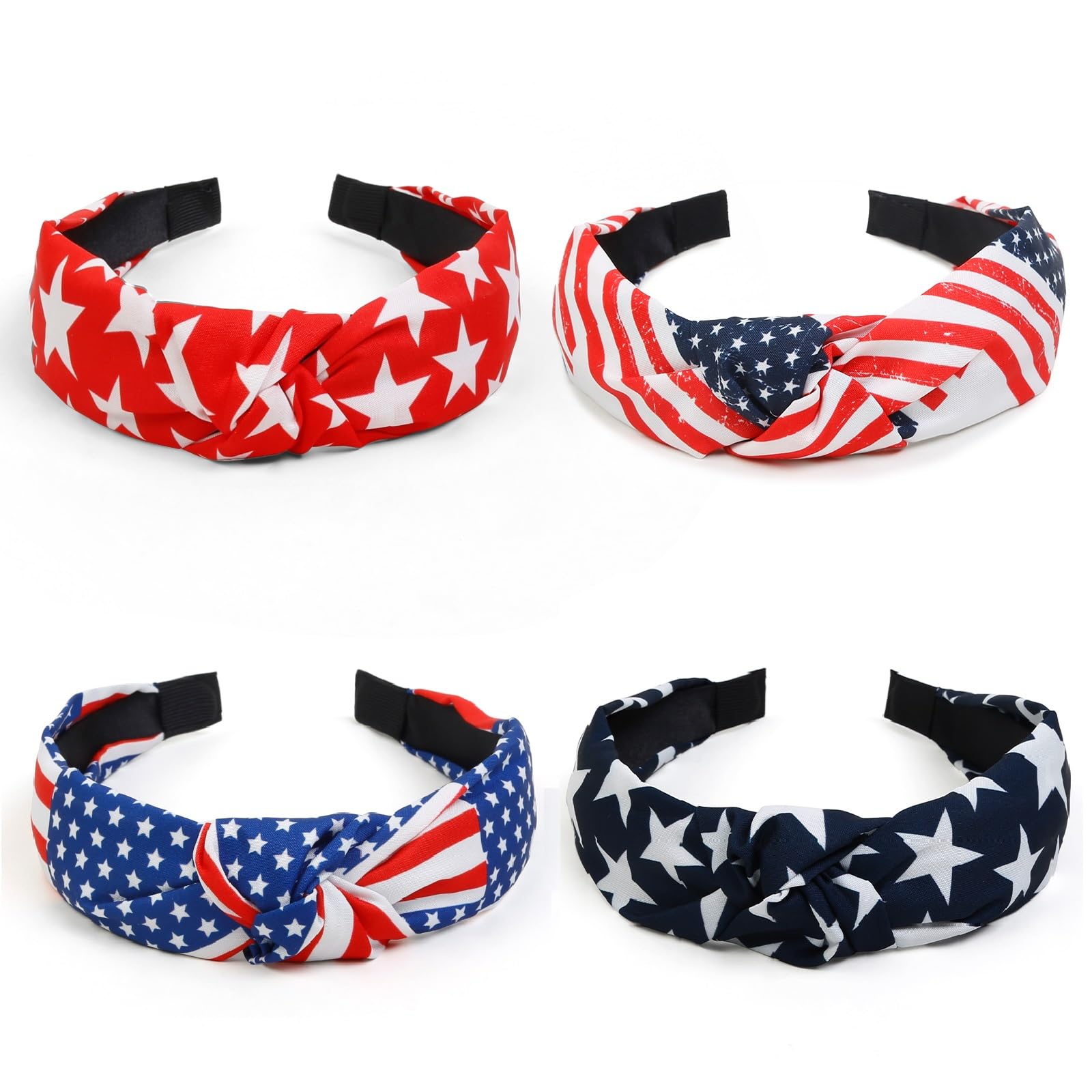 Amazon.com : Huachi American Flag Headbands for Women  display picture 2