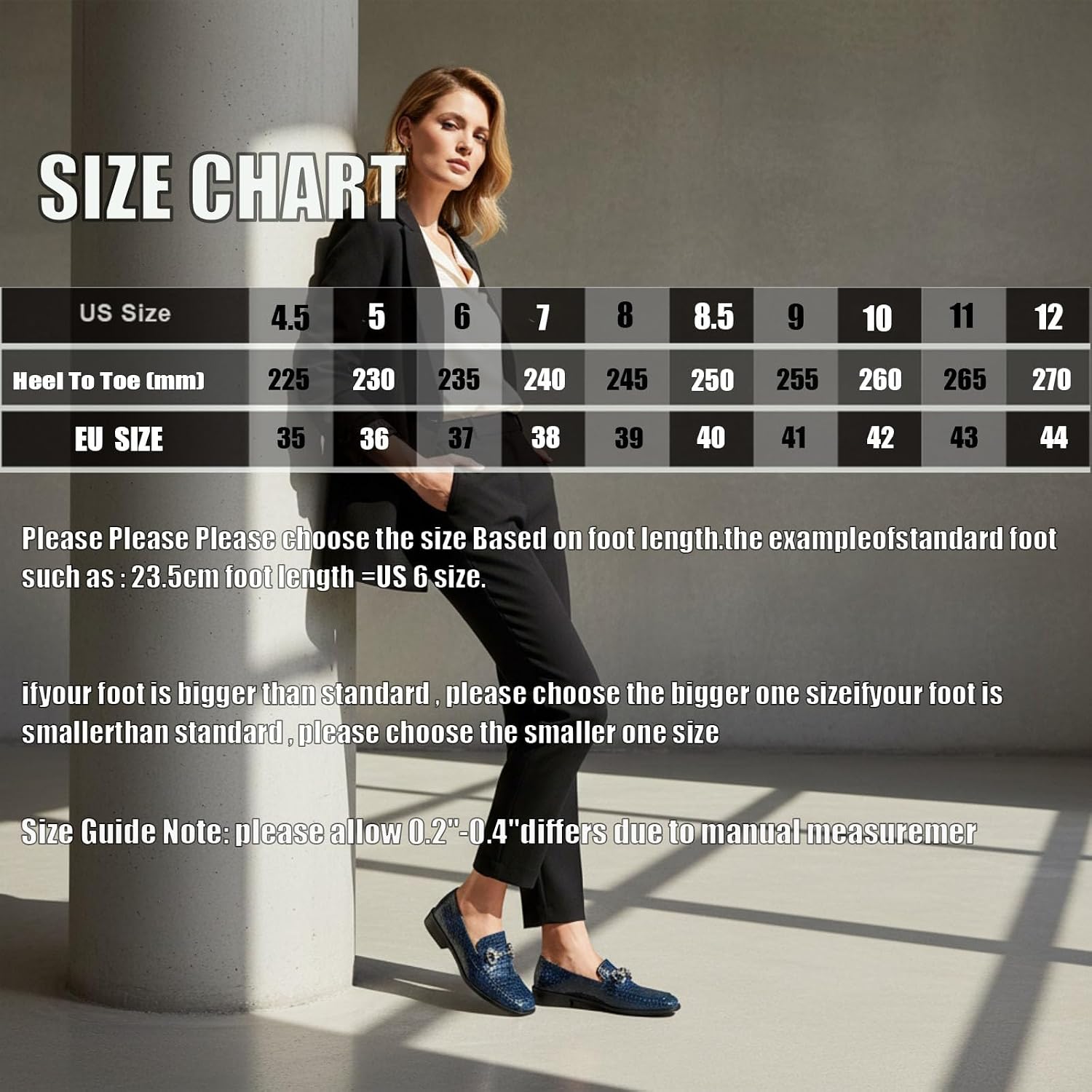 Women's Patent Croc-Embossed Loafers with Rhinestone Buckle Comfortable Square Toe Non-Slip Slip-On Low Chunky Heel Dress Shoes for Office Work School Uniform Dressy Occasions