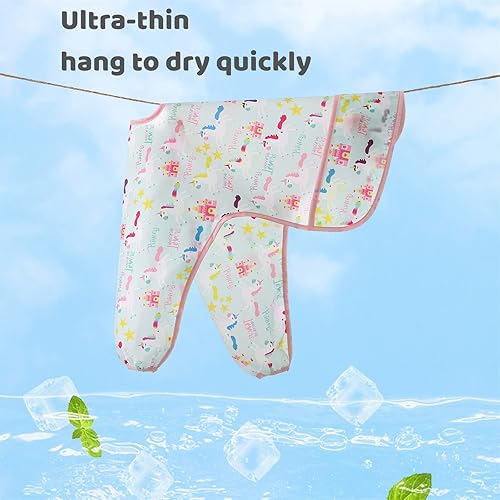 Miniatura 5 de Paquete de 5 baberos de manga larga, baberos impermeables para bebés de 6 a 30 meses, reutilizables, con bolsillo para todo