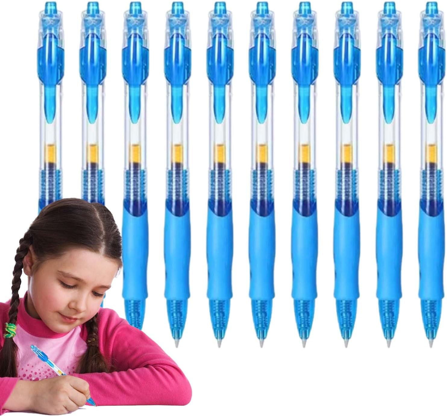 Pens,Retractable Pens for Smooth Writing - 0.5mm Ball Point, Bullet, Roller Ball Pen for Writing, Note Taking, Signature