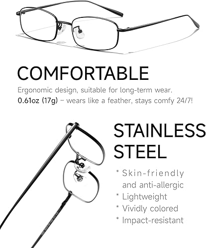 Miniatura 3 de Anteojos retro con bloqueo de luz azul, ligeros estilo sirena, protección anti fatiga ocular, para TV, computadora, juegos, para mujeres y hombres