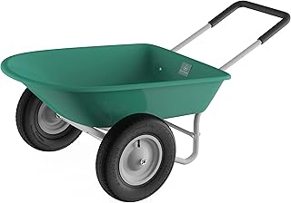Pure Garden 708374AKO Wheelbarrow, Green