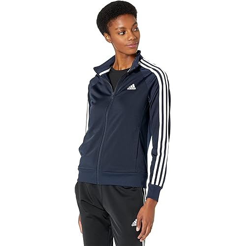 adidas Women's Essentials Warm-Up Slim 3-Stripes Track Top