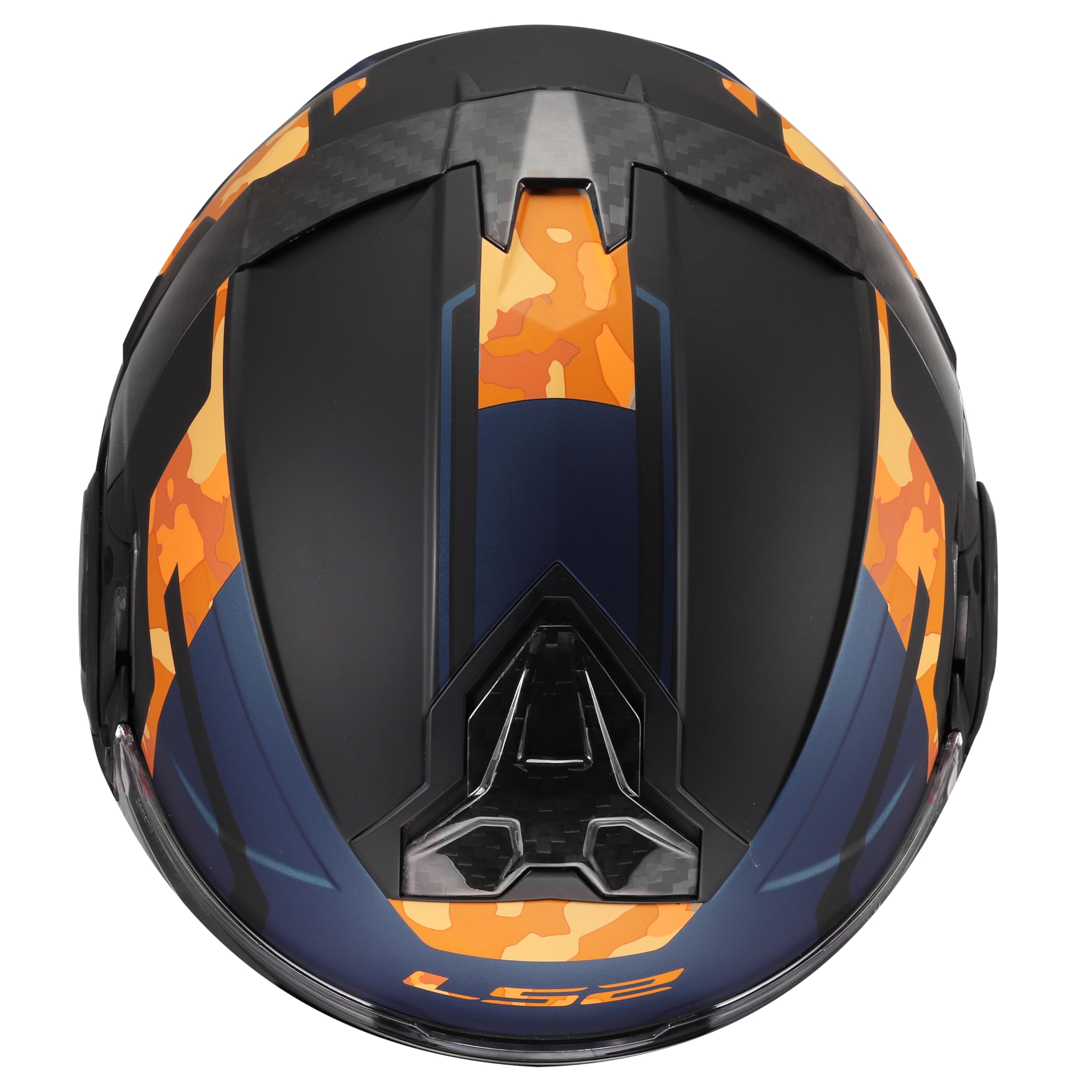 LS2, Casco Moto Modular ADVANT II GLIDE Black Orange, L