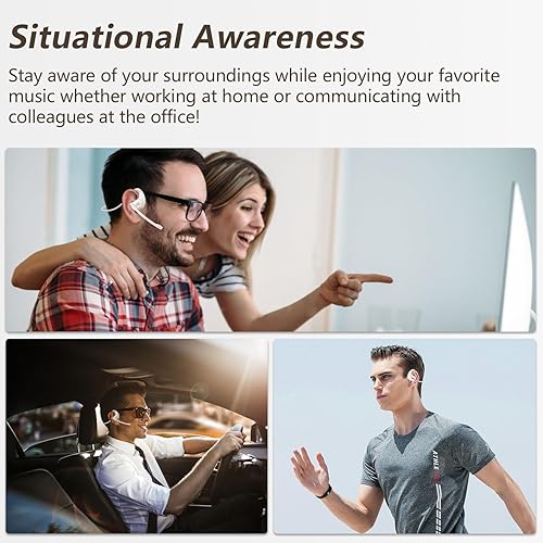 Miniatura 7 de BANIGIPA Auriculares Bluetooth con micrófono extraíble, auriculares inalámbricos con cancelación de ruido DSP para teléfonos, laptop, computadora,