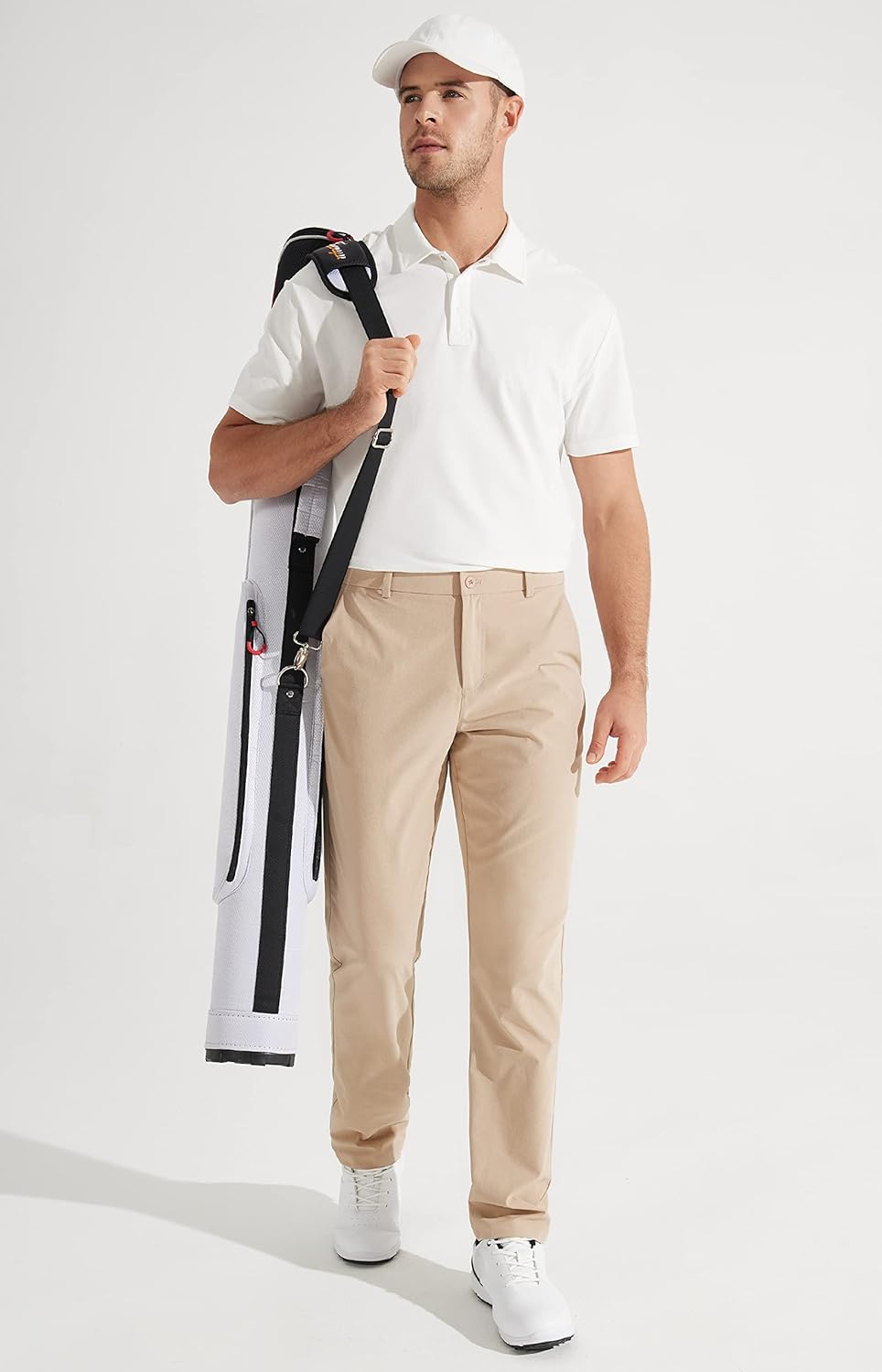 Libin Mens Golf Pants Stretch Work Dress Pants 30"/32"/34" Quick Dry Lightweight Casual Comfy Trousers with Pockets - Image 6