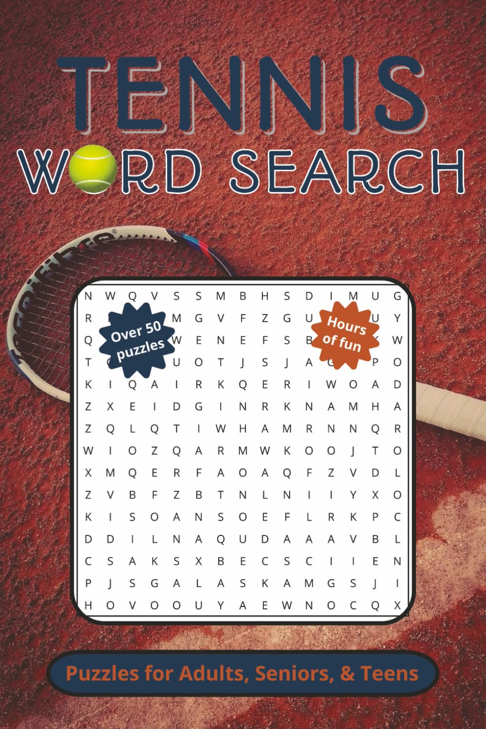 Tennis word search puzzle book: Word searches with easy to read print about tennis │ 6x9 inches, 110 pages │ 50+ puzzles … gift for vacations, holidays, and free times (JC Northern Publishing)