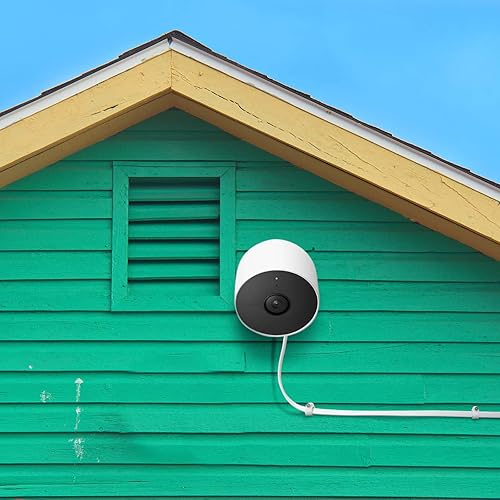 Vista 8 de DIANMU Cable de alimentación y adaptador de 20 pies para Google Nest Cam para exteriores o interiores (batería), cable de carga resistente a