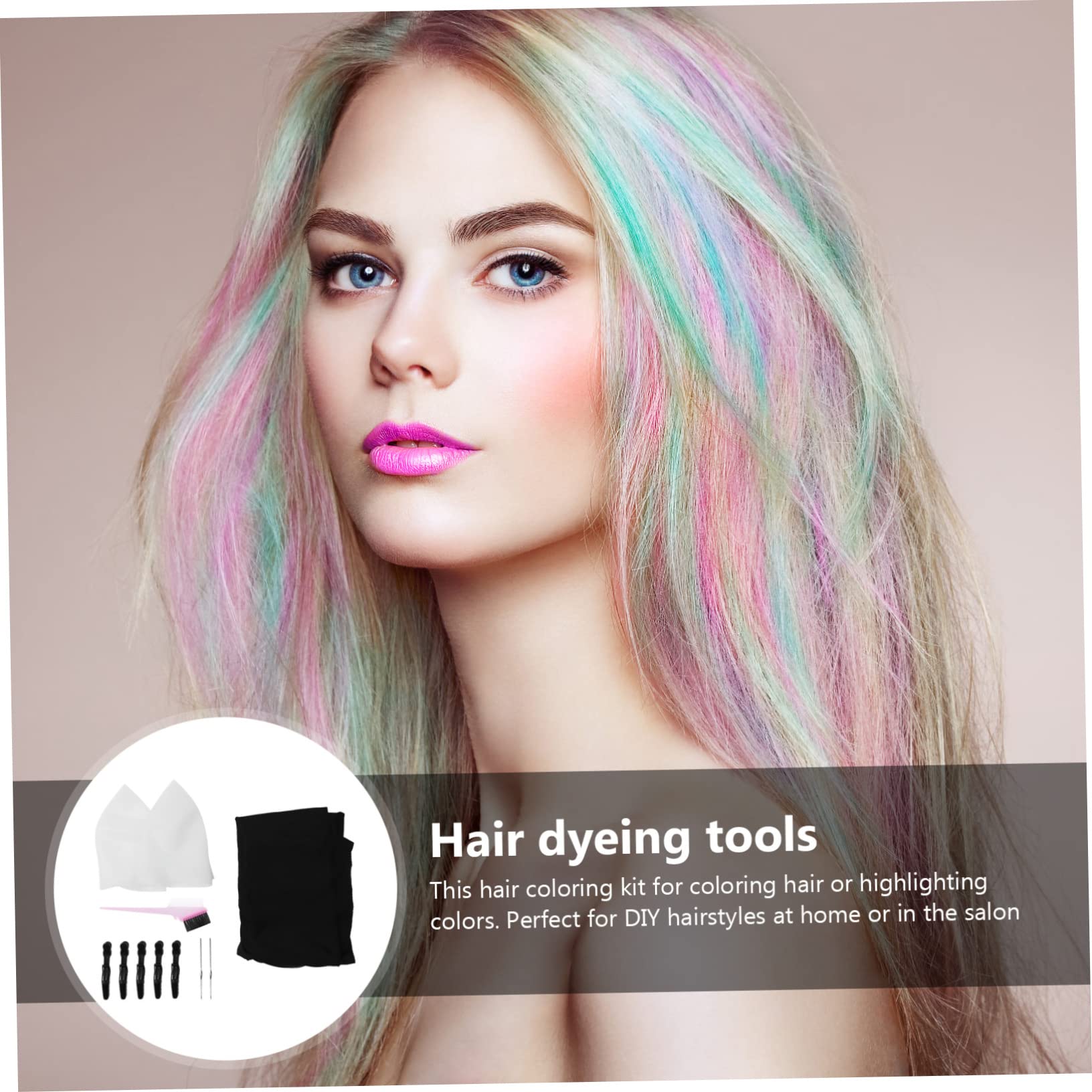 Set per Mèches Cuffia in Silicone 11 Pezzi per Tintura