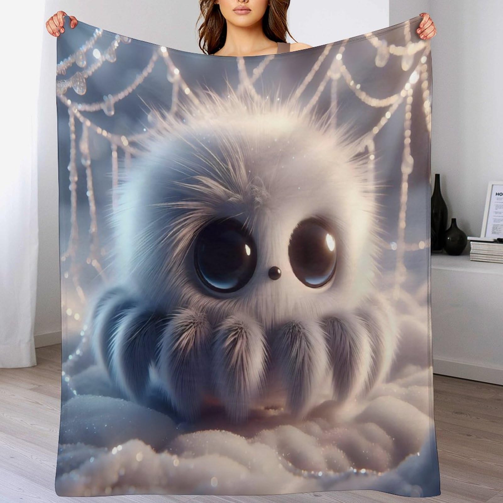 Couverture araignée mignonne pour des soirées cocooning chaleureuses au salon