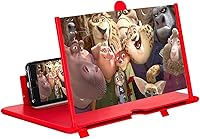 Vista 7 de Lupa de pantalla para teléfono celular de 16 pulgadas, soporte para teléfonos inteligentes, plegable, ampliadora de juegos celulares, video de Blanco