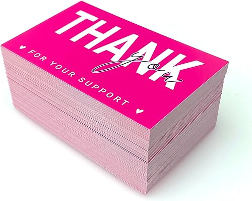 Miniatura 4 de RXBC2011 Gracias por su tarjeta de apoyo Tarjetas de agradecimiento al cliente Paquete de felicitación Inserto para negocios en línea paquete de 100