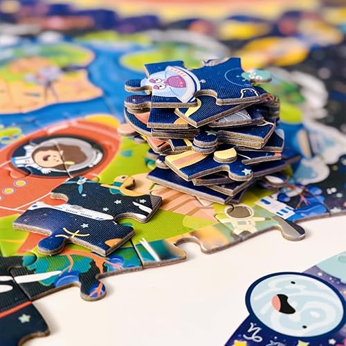 Miniatura 3 de Rompecabezas para niños de 128 piezas, rompecabezas grandes, regalos de cumpleaños para niños pequeños, niñas, niños, preescolares (viajes