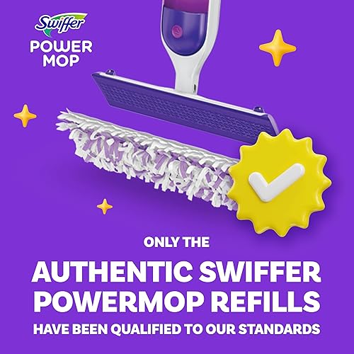 Miniatura 7 de Swiffer PowerMop - Recambios de almohadilla para trapear multisuperficie, fabricado por Swiffer, para limpieza de pisos, 11 unidades