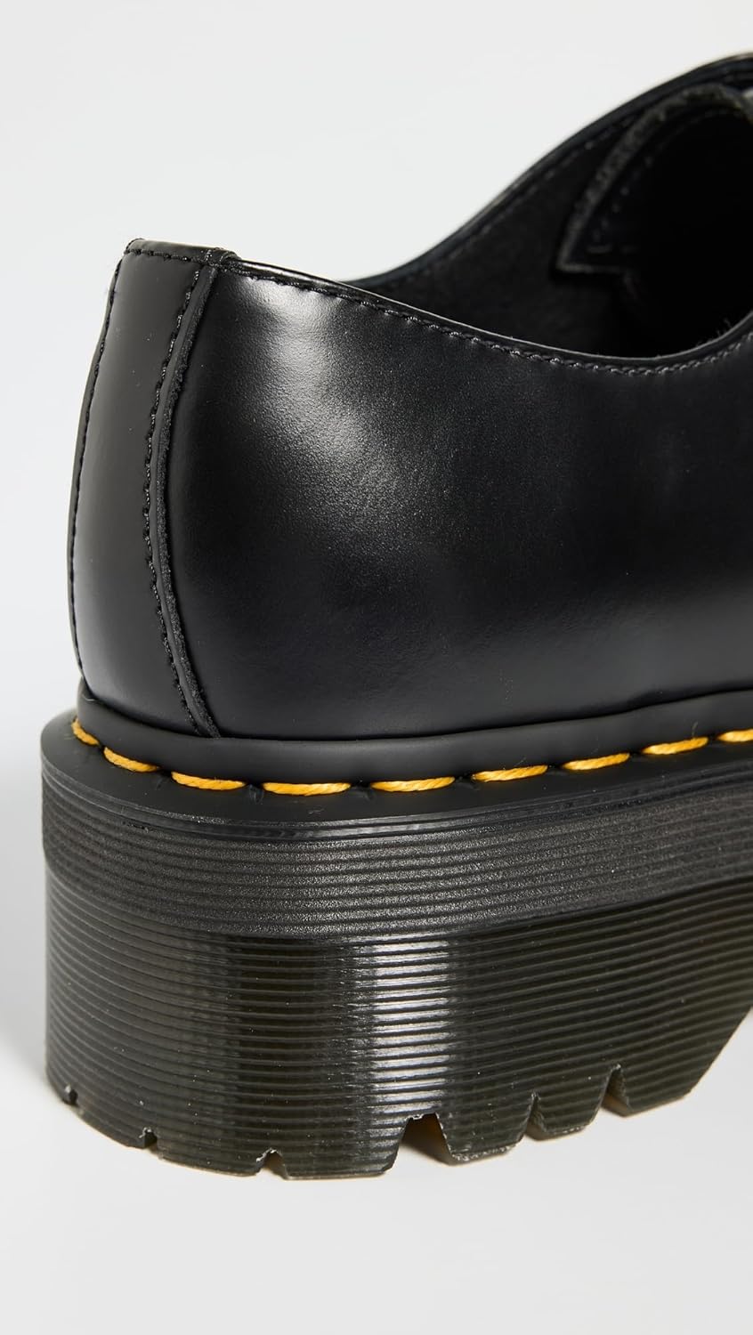 Dr. Martens 1461 Quad Squared Oxford Shoes, black polished smooth