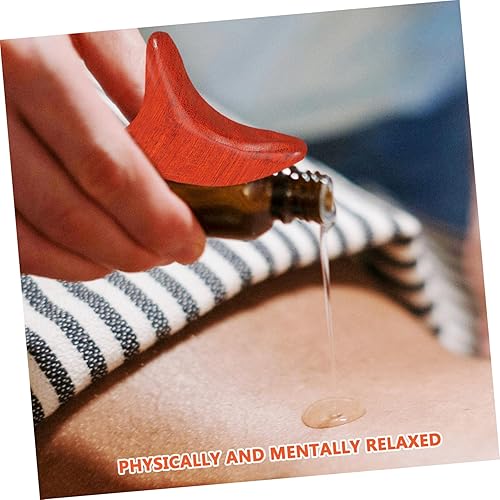 Miniatura 5 de EXCEART 2 varillas de masaje naturales para aliviar el dolor muscular para espalda, cuello, piernas y brazos, diseño ligero y portátil, bordes lisos