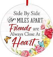 Vista 15 de PETCEE Adornos de Navidad en liquidación – Adornos de amistad 2025 Good Friends Decoración colgante para árbol de Navidad, recuerdo, regalos