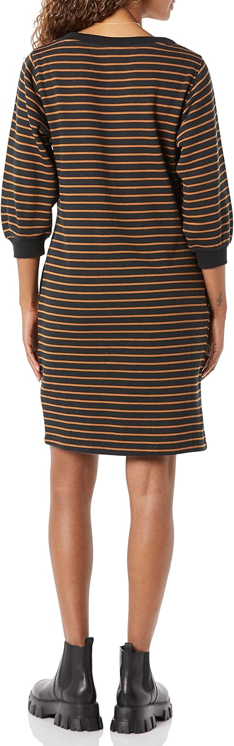 Amazon Essentials womens Fleece Blouson Sleeve Boatneck Sweatshirt Dress (Available in Plus Size) - Image 2