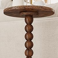 Vista 7 de VIMBER Mesa auxiliar redonda pequeña TBT005F Marrón