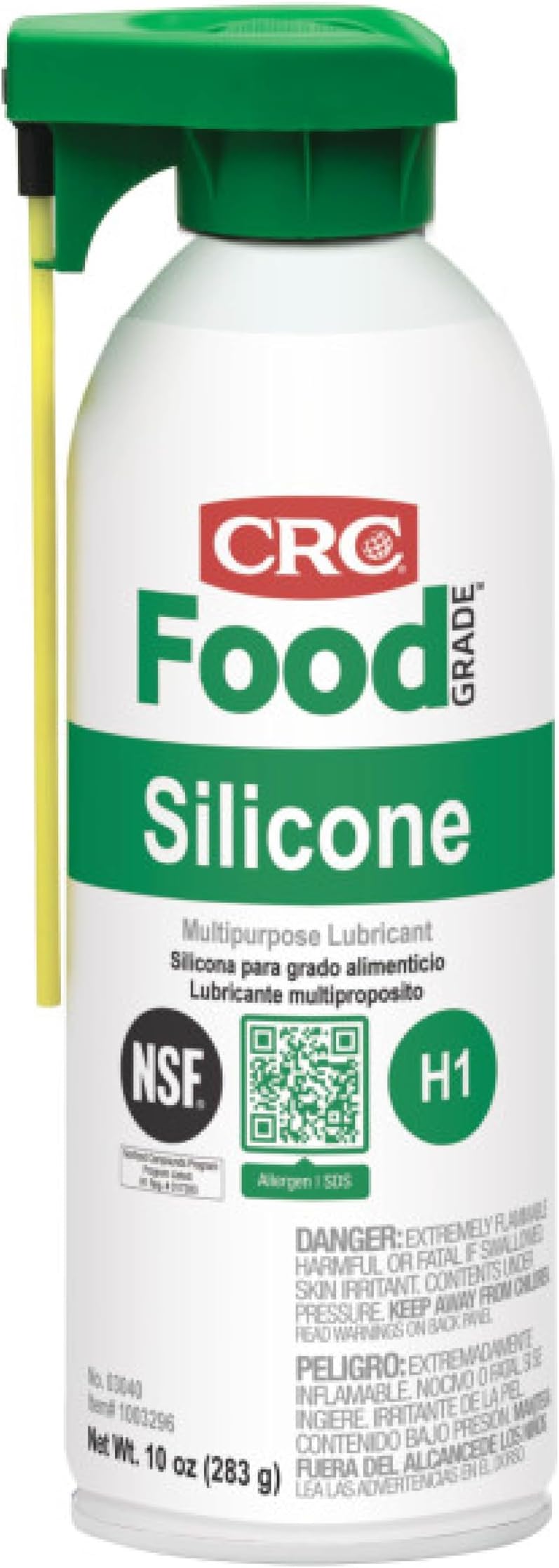 CRC Food Grade Silicone 03040 - 10 Wt. Oz., Multi-Purpose Silicone Lubricant for High Temperature Applications