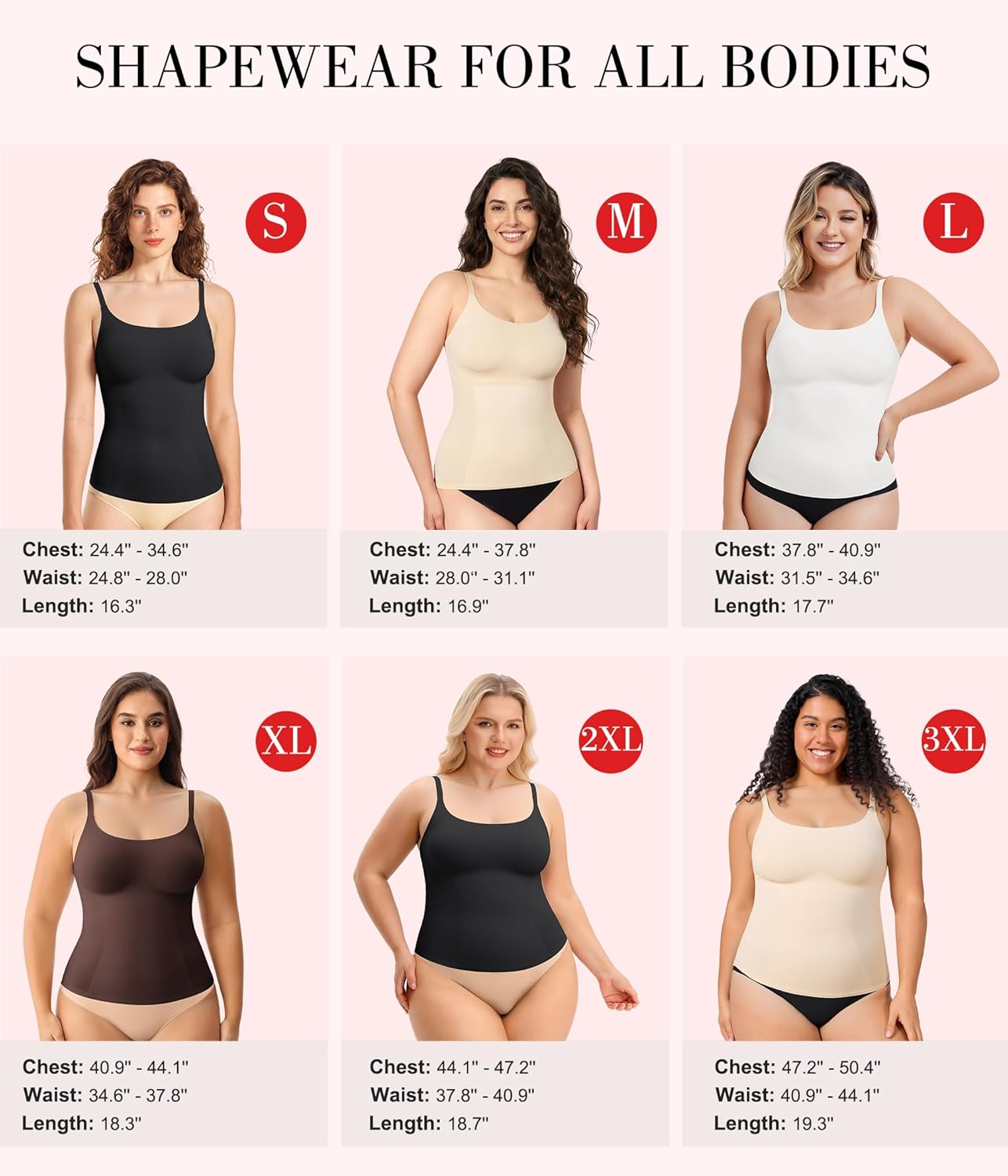 KUMAYES Compression Tank Tops for Women Square Neck Tummy Control Shapewear Body Shaper Camisole Cami Tops - Image 6