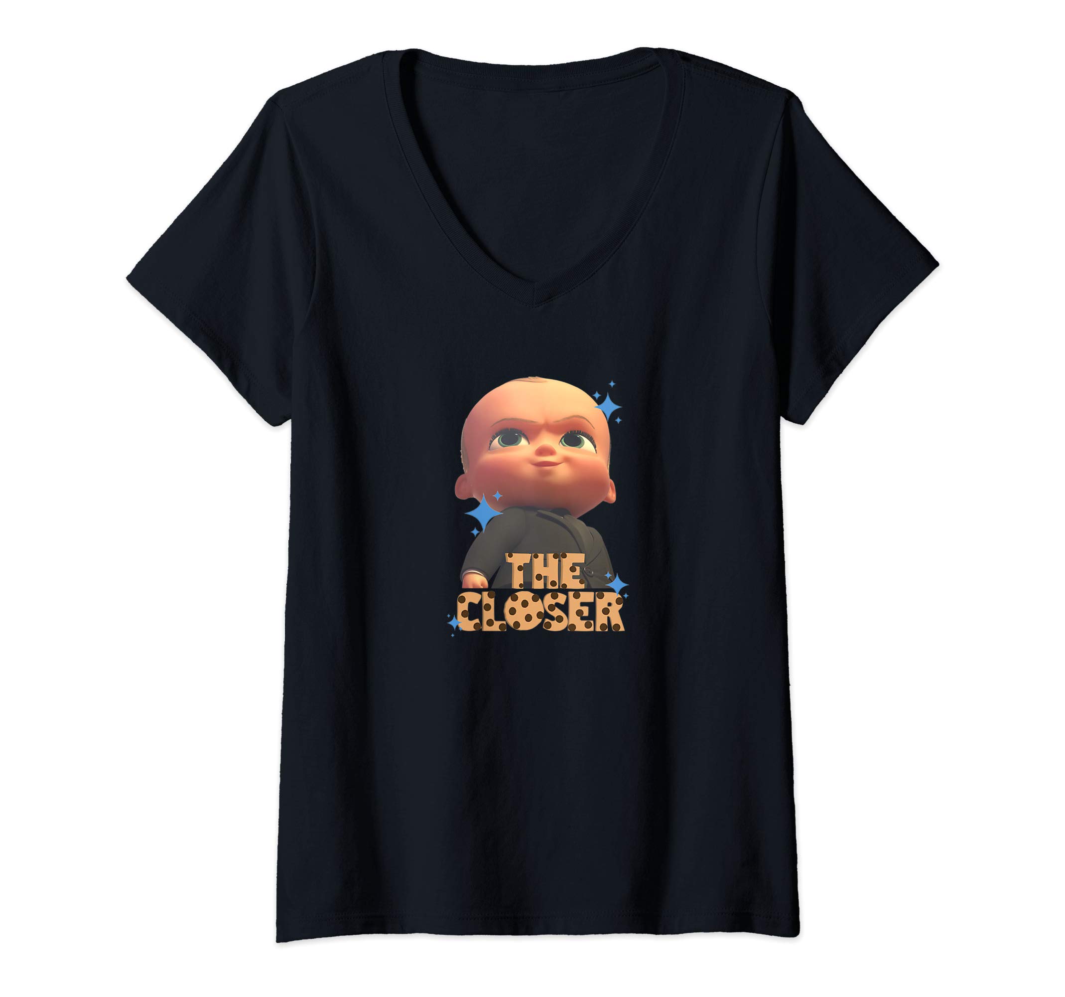 Womens DreamWorks Boss Baby The Closer V-Neck T-Shirt