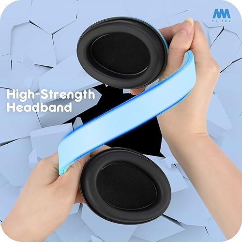 Miniatura 38 de Auriculares con cancelación de ruido para bebés y niños pequeños, orejeras Mumba para bebés, de 3 a 24 meses en adelante Cielo/Amarillo