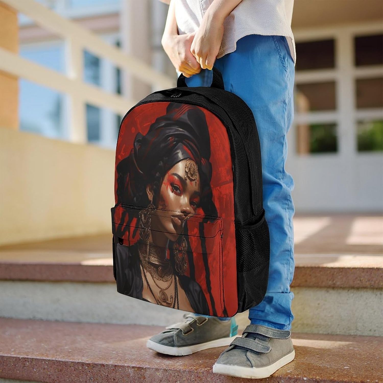 Anime Style Characters Backpack Daypack Travel Backpack | Lightweight Casual Laptop Backpack for Women Men Aesthetic Travel Bag for Weekender Business Hiking Outdoor