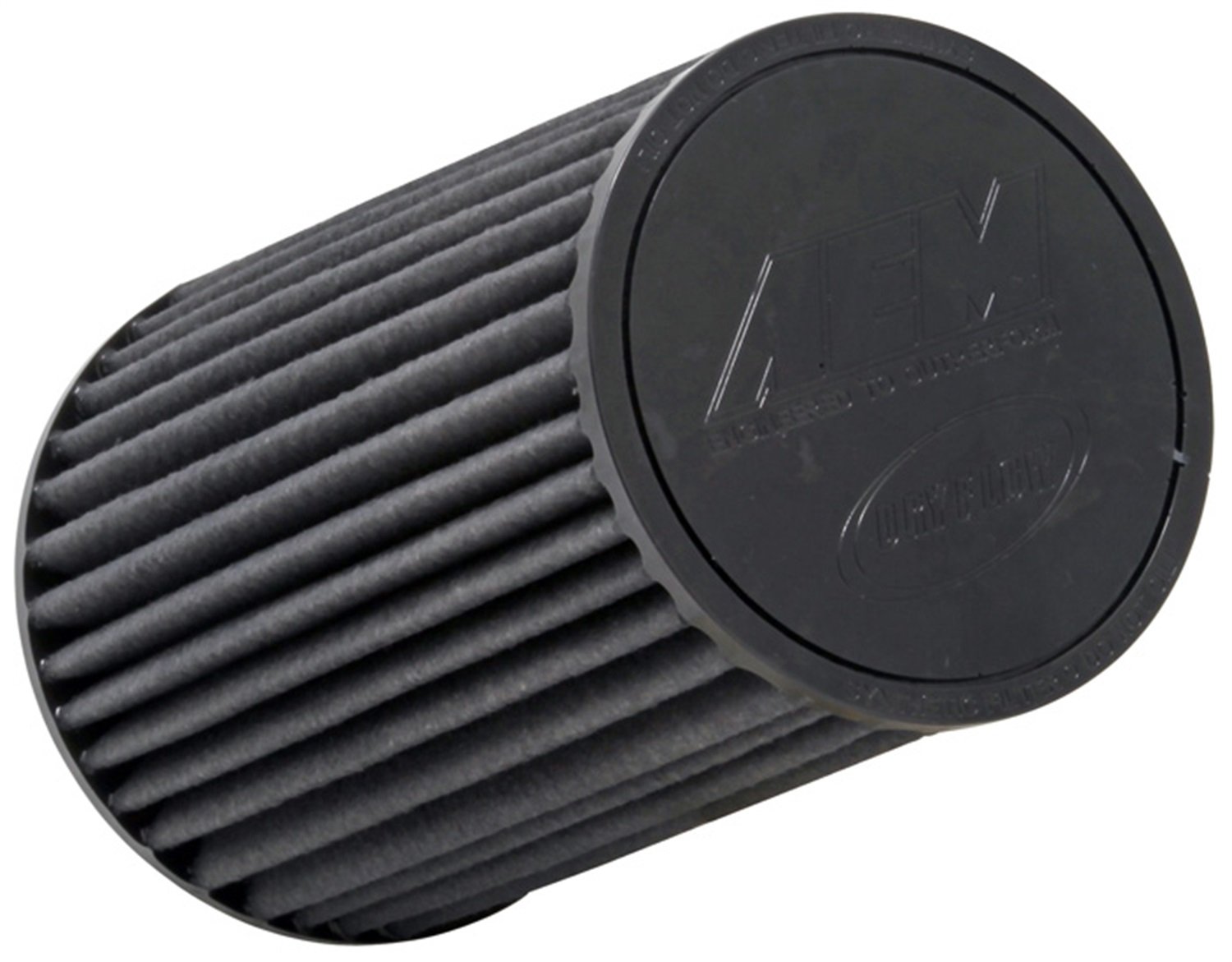 AEM 21-2029BF Filtro aria universale DryFlow: rotondo conico; diametro interno flangia 70 mm; altezza 232 mm; base 152 mm; parte superiore 130 mm