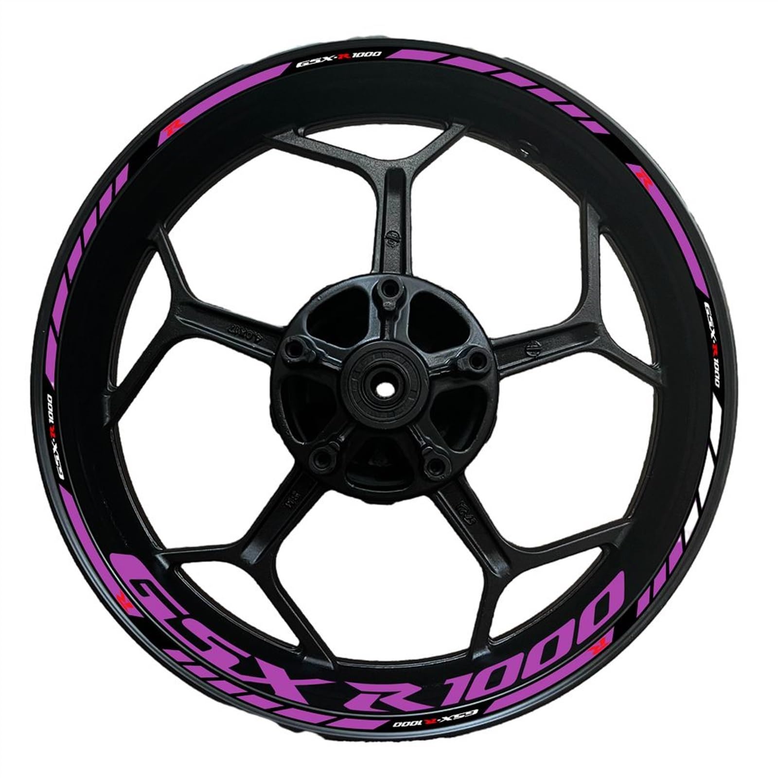 Applique for GSXR1000/R/1000R/S for S&uzuki Motorcycle Rim Decals for Gsx-r 1000 S Wheel Hub for Gsxr1000/R1000 Reflective Stickers(30)