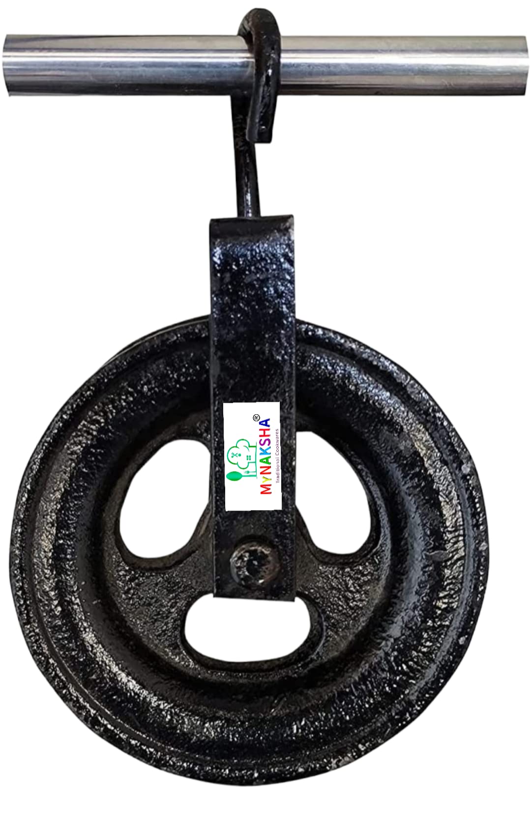 MyNaksha Solid Metal Roller Idler Pulley with Hook for Well/Lifting Rope/Pull up bar/Climbing/Hanging/Zipline (B0BQSB5MQR) Amazon Price History, Amazon Price Tracker