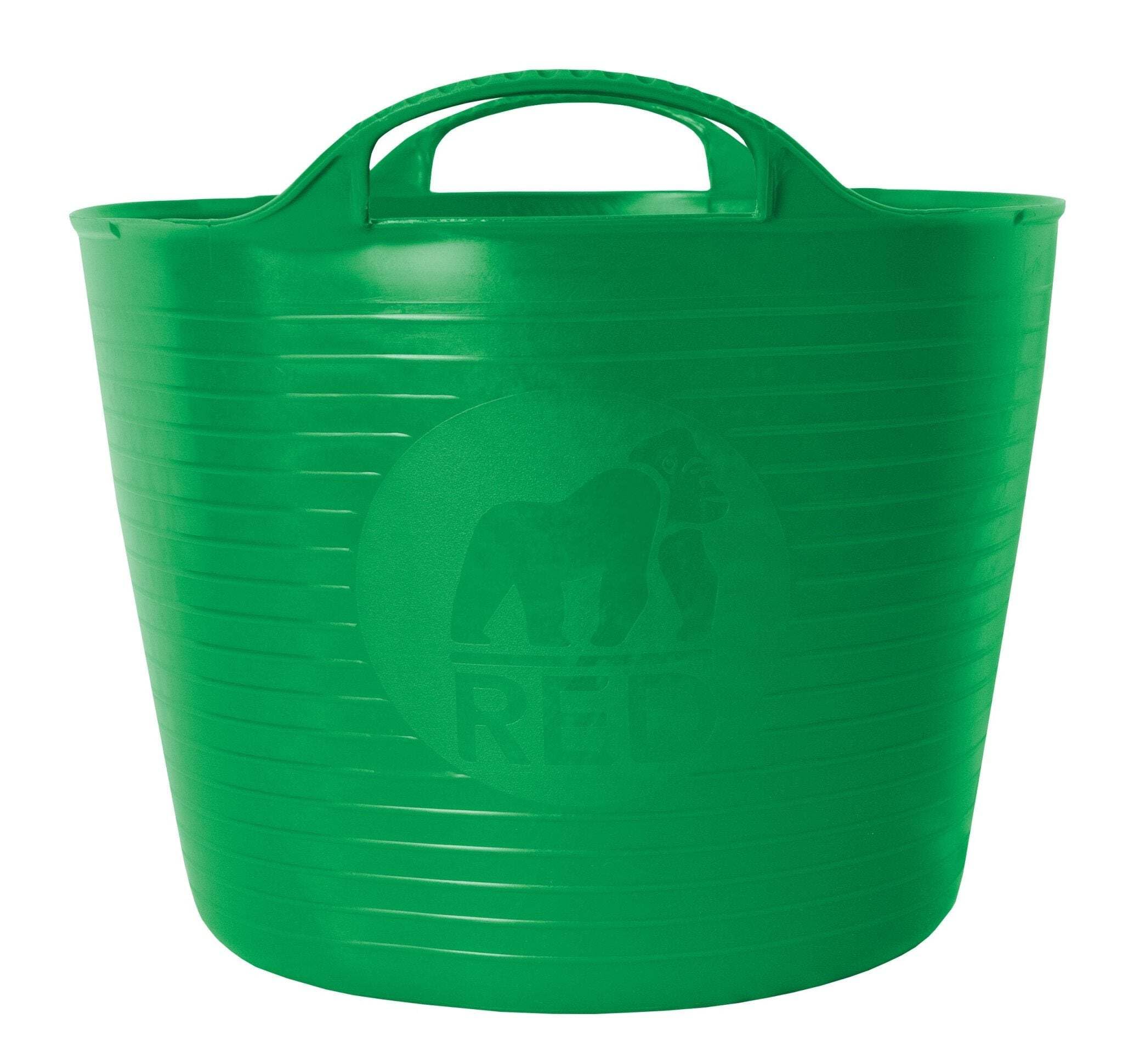 Faulks & Co Dark Green Red Gorilla - Tubtrug Flexible Multipurpose Tub Small Green 14 Ltr