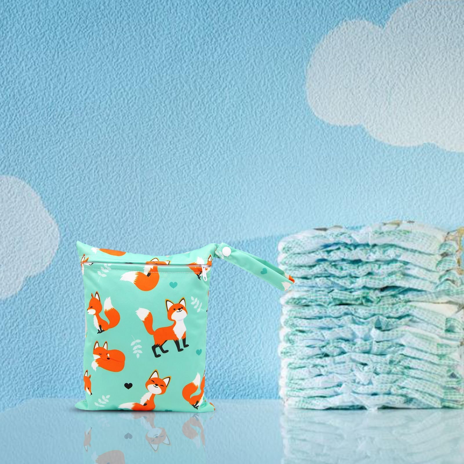 Organizador de pañales, cesta de almacenamiento impermeable, soporte de pañales para guardería, bolsa cambiadora, transportador de pañales portátil para un fácil cuidado del bebé