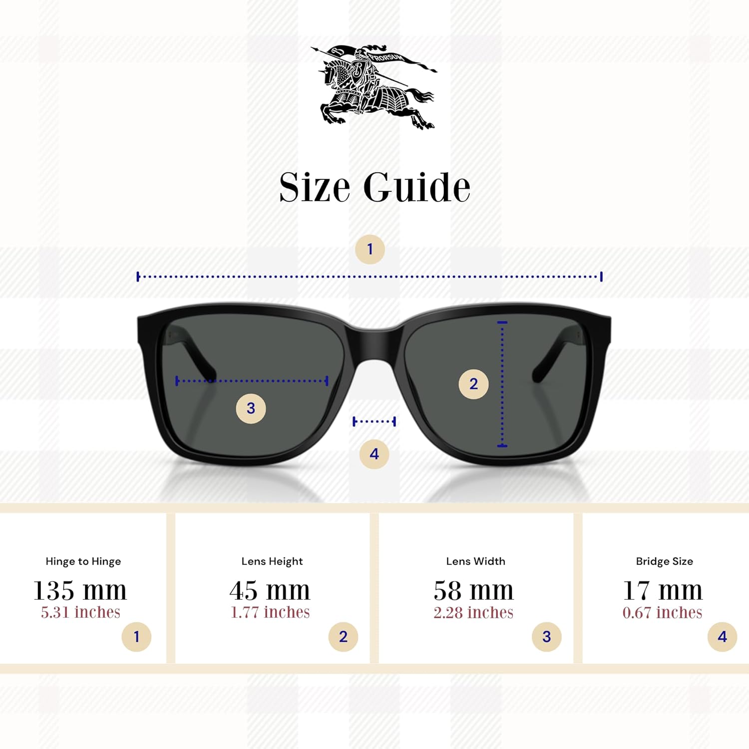 BURBERRY BE4181 Square Sunglasses For Men +BUNDLE with ACCESSORY EYEWEAR KIT - Image 4