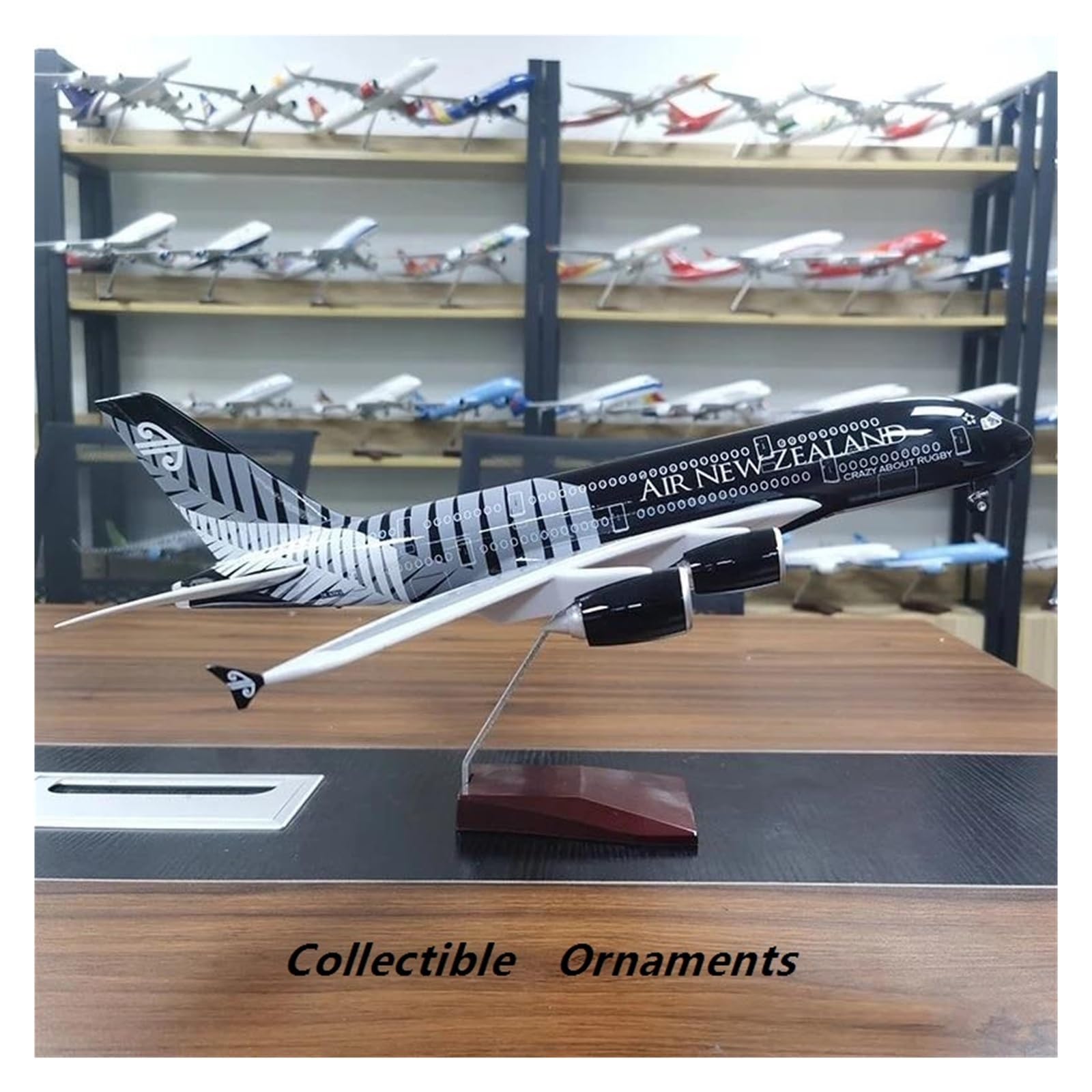 Odlewany metalowy model samolotu w skali 1/160 dla samolotu A380 nowa zelandia odlewane samoloty żywica pasażer lotnictwa cywilnego do zbierania i wyświetlania (bez światła)